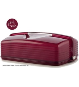 Tupperware Kristalin Pasta Servis Dikdörtgen Bordo