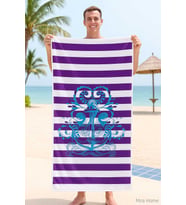 SeaDream Tropikal Desenli Plaj Havlusu 70X140 Cm Çapa
