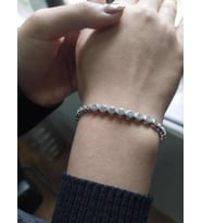 SU YOLU 925 AYAR GÜMÜŞ BİLEKLİK (Karışık)