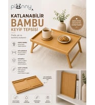 Pionny Katlanabilir Bambu Keyif Tepsisi