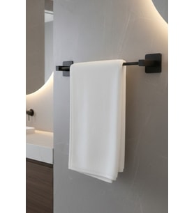 Metal Siyah Uzun Havluluk Pratik Şık Banyo Mutfak