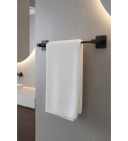 Metal Siyah Uzun Havluluk Pratik Şık Banyo Mutfak