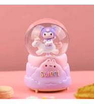 Kuromi İçi Dönmeli Püskürtmeli Işıklı Müzikli Kar Küresi Büyük Boy