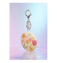 GIPTA K9918 BIG FLOWER ANAHTARLIKLI YUVARLAK AYNA - TEKLİ