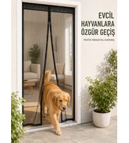 Mıknatıslı File Kapı Sinekliği Balkon Bahçe Teras ve Mutfak İçin Pratik Kullanım