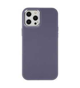 Apple İphone 12 Pro Max Kılıf Asya Deri Silikon - Mor