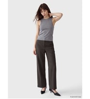 LCW Vision Gri Loose Fit Geniş Paça Kadın Pantolon