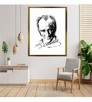 ÇERÇEVELİ ATATÜRK TABLO S584