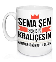 Kişiye Özel Sen Bir Kraliçesin Annem Kupa Bardak