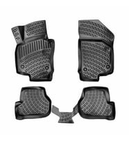 Rizline Seat Leon 2006-2012 3D Havuzlu  Paspas (Siyah - Beyaz)