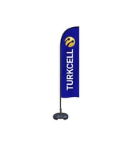 Özgüvenal Turkcell Yelken Bayrak Zeminli