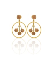 Kadir Jewellery 22 Ayar Altın Kaplama Vintage Küpe -El İşçiliği Ve Hipoalerjenik Küpe