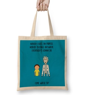 Rick And Morty 01 Bez Çanta Uzun Saplı
