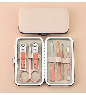 Rose Gold Çantalı Taşınabilir Kişisel Bakım Seti Paslanmaz Çelik Cımbız - Manikür&pedikür Seti