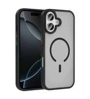 iPhone 17 Kılıf M-safe Şarj Özellikli Mat Arka Yüzey Sio Kılıf (Siyah)