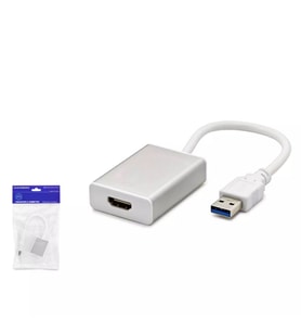 Hadron HDX1287 USB 3.0 to HDMI Dişi 1080p 60Hz Harici Ekran Kartı Dönüştürücü - Beyaz - 1 ADET