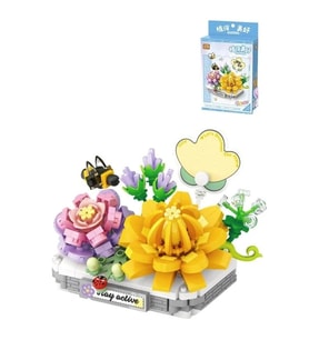 VAGONLIFE LOZ 8832 KREMSİ YEŞİM LOTUS 390 PARÇA BLOCK OYUNCAK 3+
