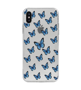 Iphone X / Xs Uyumlu Kelebek Desenli Şeffaf Telefon Kılıfı
