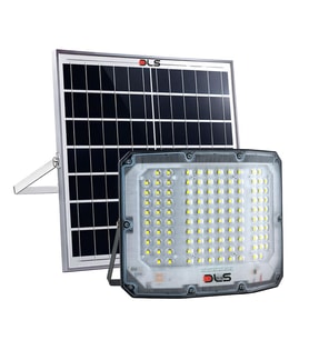 DLS 650W Güneş Enerjili Solar LED Projektör Harici Solar Panelli, 5 Metre Kablolu, Hareketli Konsollu 505-650 (Beyaz)