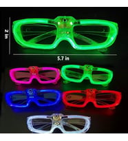 Pembe LED Işıklı Parti Gözlüğü 3 Modlu – Glow & Gece Eğlence Gözlüğü