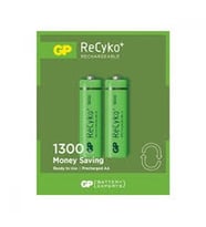GP RECYKO 1300mAh AA ŞARJLI KALEM PİL 132C133 2Lİ KART (5680)