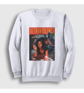 Presmono Unisex Beyaz Pulp Fiction Lana Del Rey Sweatshirt 410487tt
