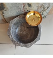 Gümüş Traverten Elmas Kesim Kurna (Gri)