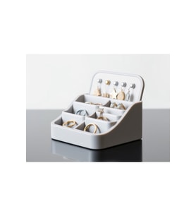 Takı Organizer Düzenleyici Beyaz Takı Askısı Stand, Kolye, Bileklik, Küpe, ve Yüzük Düzenleyici 20cm