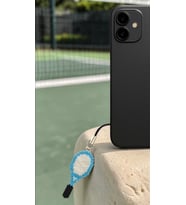 Miyuki Boncuk El Yapımı Tenis Raketi Telefon Çarmı - Charm 1