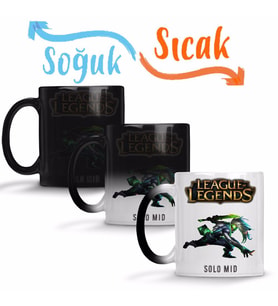 League Of Legends Ekko Sihirli Kupa Bardak Porselen