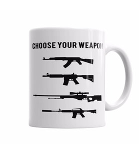 Cs Go Counter Strike  Choose Your Weapon Kupa Bardak Porselen
