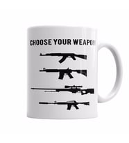 Cs Go Counter Strike  Choose Your Weapon Kupa Bardak Porselen