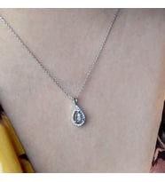 0.12 Ct. Damla Model Pırlanta Kolye
