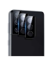 Samsung Galaxy S21 Plus Uyumlu Zore Kamera Lens Koruyucu Cam Filmi (Siyah)