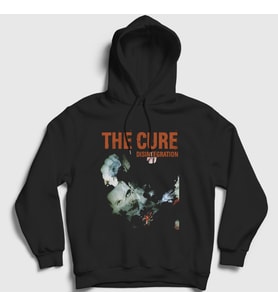 Presmono Unisex Siyah Disintegration The Cure Kapüşonlu Sweatshirt 452237tt