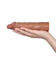 X- Tender Realistik Dokulu  5cm Uzatmalı Penis Kılıfı-LV1053B