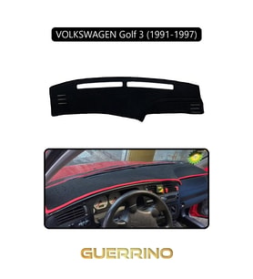 VOLKSWAGEN Golf 3 / Vento / Jetta (1991-1997)TORPİDO KORUMA HALISI SİYAH KENAR