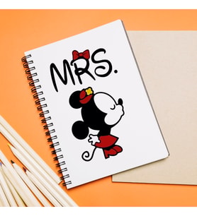 Minnie Mouse Sevgili Çift Tasarımlı Defter