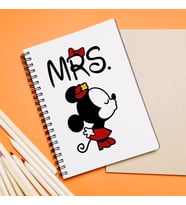 Minnie Mouse Sevgili Çift Tasarımlı Defter