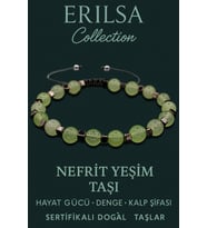 Sertifikalı Terahertz & Nefrit Yeşim Taşı Bileklik – Huzur, Denge ve Koruma (Çok Renkli)