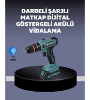 Güçlü Şarjlı Matkap Vidalama Çift Batarya - Lisinya