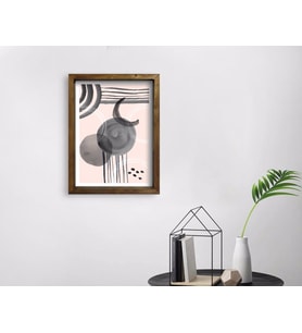 BK Home Doğal Masif Ahşap Çerçeveli Tablo-71