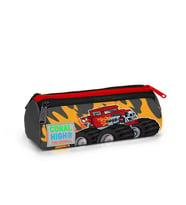 CORAL HIGH 22027 KOYU GRİ SİYAH MONSTER TRUCK ÜÇ BÖLMELİ KALEM ÇANTASI