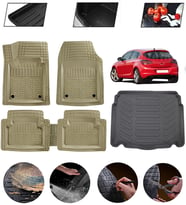 Opel Astra J Hatcback 2010 Sonrası Uyumlu Paspas Araca Özel Bagaj Havuzu MBS Bej