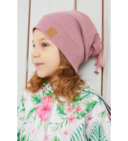 Kız Bebek Çocuk Açık Pembe Şapka Bere El yapımı Rahat Cild dostu %100 Pamuklu Kaşkorse 