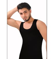 LİKRALI ERKEK ATLET SPORCU 2'li  (Siyah)