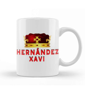 Xavi Hernández Art Gift Kupa Bardak Porselen