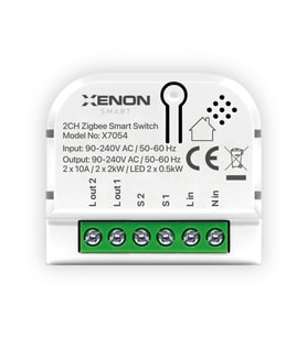 Akıllı Anahtar  Zigbee, 2 Kanal, Sıva Altı, Mobil Kontrol, Akıllı Röle (X7054)