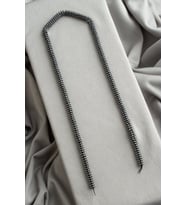 Hematit Doğal Taş Parlak Füme Papatya Rondela Kesim 6x2mm Dizi