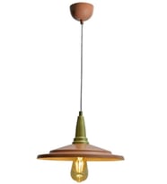 Rsylight Retro Metal Dekoratif Rustik Bakır Ve Eskitme Tekli Metal Sarkıt Avize Çap:31 cm
